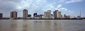 Posterazzi PPI121247S Buildings viewed from The Deck of Algiers Ferry New Orleans Louisiana USA Poster Print, 18 x 7