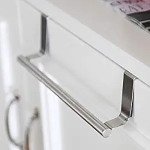 JISETY Towel Rack Shelf Over Door Bar Hanging Holder Bathroom Kitchen Cabinet S1 F803