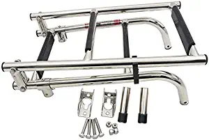 East Kay Stainless Steel 4 Step Folding Boat Ladder Polished 2+2 Step