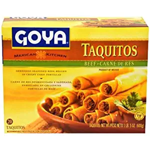 Goya Mexican Style Beef Taquitos, 21.164000000000001 Ounce (frozen)