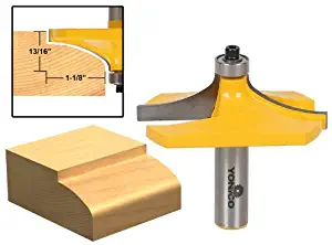 Yonico 13141 Thumbnail Table Edge Router Bit with Large 1/2-Inch Shank