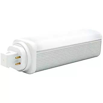 GE 39276 4 Pin Plug-in LED Lamp, Frosted, 3500K (Bright White), GX24q Base, 80 CRI, UL, 50,000 Year Lifespan