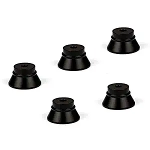 Ardermu 5 Pack Alloy Metal Stand Base Display Holder Screw for 510 Thread Tank - DIY Station Building Deck (Black)