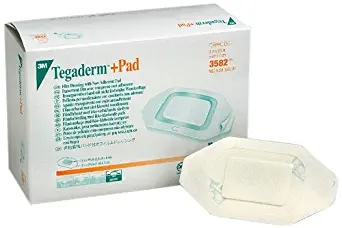 3M Tegaderm +Pad Film Dressing with Non-Adherent Pad 3584, 200 Pads (Pack of 4)