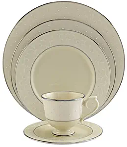 Lenox Pearl Innocence Platinum-Banded Fine China 5-Piece Place Setting, Service for 1