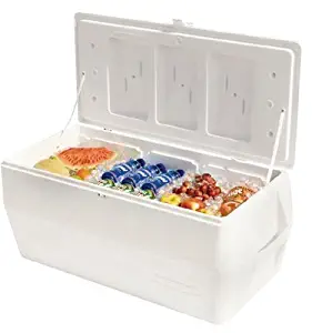 Rubbermaid Home Products 325-FG2B8008TRWHT 150Qt Rubbermaid Brandedmarine Cooler