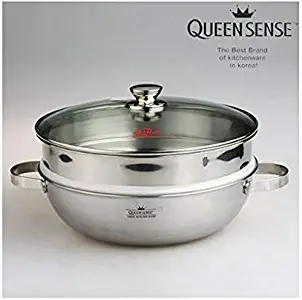 Queen Sense Sesin Stainless Welbing Steamer,Wog Cook 28cm