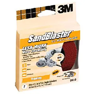 3M SandBlaster 9679 4-1/2-Inch 60-Grit Right Angle Grinder Multi-Layer Disc