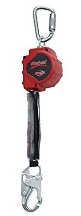 Protecta Rebel 3100425 Srl 3.3M Web 2000112 2000161 Steel Snap Hook & Carabiner, 11', Black/Red Style: Steel Snap Hook And Carabiner, Model: 3100425, Outdoor & Hardware Store