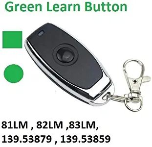 Craftsman Garage Door Opener Remote Control Transmitter for Green 1 Button Part 139.53970SRT 139.5397 139.53971SRT 139.53971 139.53973SRT 139.53973 139.53879 K1026 HBW1136 LiftMaster 81LM 82LM 83LM