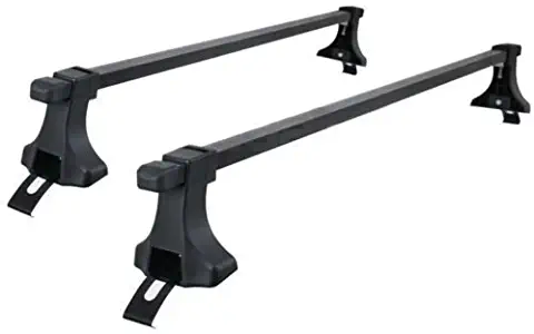 Set of 2 54" Car Top Roof Rack Cross Bars Cargo Luggage Carrier Fit for 2015 2016 Chevrolet Ford 150LBS Capacity