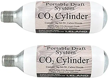 1/4 Keg CO2 Refill Bulbs for the Leland CO2 PicnicTap - 2 PACK