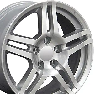 OE Wheels LLC 17 Inch Fits Acura CL ILX Integra RL RSX TL TSX Honda Accord Civic CRV CR-Z Element Odyssey Prelude Acura Style AC04 Painted Silver 17x8 Rim