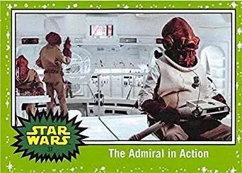 Admiral Ackbar trading card Star Wars Journey Last Jedi 2017#37 Green Variation