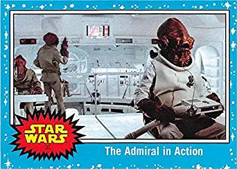 Admiral Ackbar trading card Star Wars Last Jedi 2017 Topps #37 its a trap