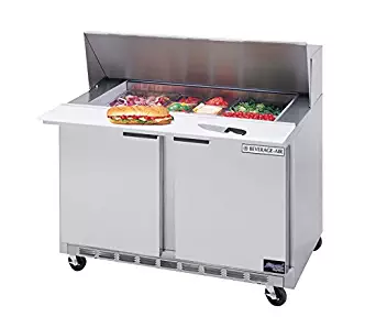 13.9 CuFt Two Section Sandwich Top Refrigerated Counter
