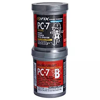 PC Products 167779 PC-7 Two-Part Heavy Duty Multipurpose Epoxy Adhesive Paste, 1 lb in Two Cans, Charcoal Gray