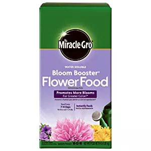 Miracle-Gro 4-Pound 146002 Water Soluble Bloom Booster Flower Food, 10-52-10, 4 lb, Brown