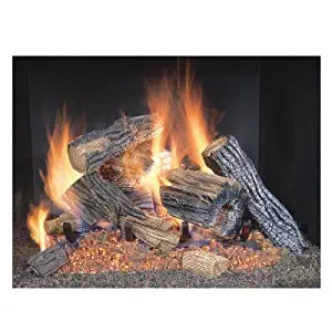 Sure Heat BRO24NG Sure Heat Burnt River Oak Vented Gas Log Set, 24-Inch, Natural Gas