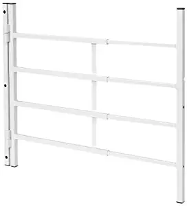 Defender SecurityProducts S 4780 Operable Window Guard, 31 in. - 54 in. x 21 in., Steel, White, 4-Bar, Egress Compliant