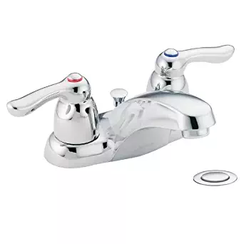 Moen 4925 Chateau Two-Handle Low Arc Bathroom Faucet, Chrome