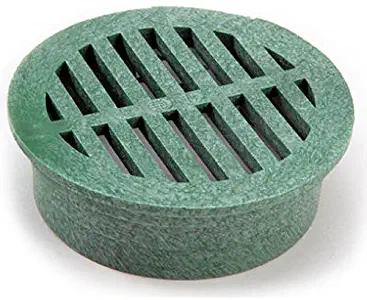 NDS 13 Plastic Round Grate, 4-Inch, Green