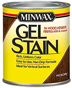 Minwax 261004444 Interior Wood Gel Stain, 1/2 pint, Hickory