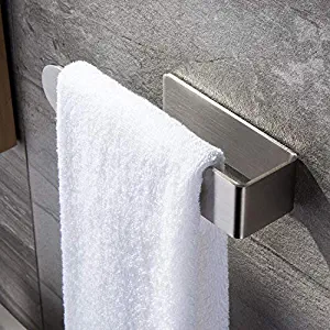 SUNTECH Hand Towel Holder - Self Adhesive Towel Bar for Bathroom Kitchen Stick on Wall, Without Drilling