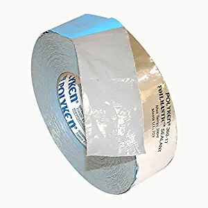 Polyken 360-17 Heavy Duty Foil/Butyl Rubber Tape, 17 mil Thick, 100' Length x 2