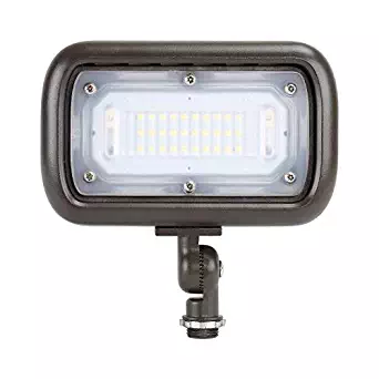 GKOLED 30W LED Floodlight, Outdoor Security Fixture, Waterproof, 100W PSMH Replace, 3000 Lumens, 5000K Daylight White, 70CRI, 1/2" Adjustable Knuckle Mount, UL-Listed & DLC-Qualified, 5 Years Warranty