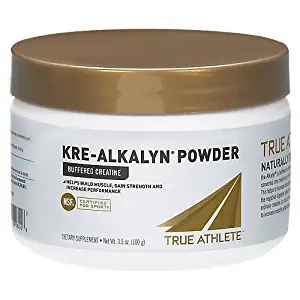 True Athlete Kre Alkalyn Helps Build Muscle, Gain Strength Increase Performance, Buffered Creatine NSF Certified for Sport (3.5 Ounces Powder)