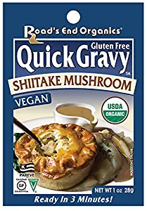 Road's End Organics Gluten Free Shiitake Mushroom Gravy Mix, 1 Ounce Pouch (Pack of 12)