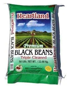 heartland and goya pinto, gabranzo black red beans (black beans, 25 lb)