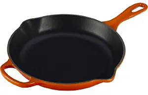 Le Creuset LS2024-262 Signature Iron Handle Skillet, 10-1/4-Inch, Flame