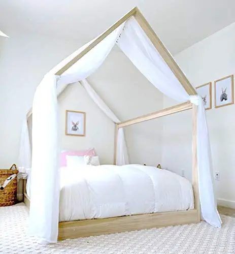 House Bed Frame Full Size PREMIUM WOOD