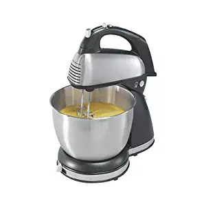 Hamilton Beach 64650 6 Speed Classic Stand/Hand Mixer, Silver