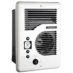 Cadet CEC163TW Energy Plus multi-watt 120/240V wall heater with electronic thermostat, white