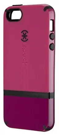 Speck Products CandyShell Flip Dockable Case for iPhone 5/5S/SE - Raspberry Pink/Dark Raspberry/Black