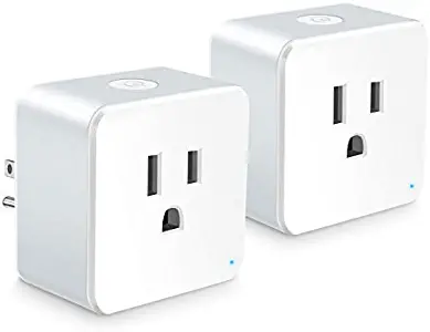 Wsiiroon WiFi Smart Plug - Best Wireless Outlet Plug for Alexa, Google Home - You Can Turn The Light On/Off from Anywhere(A Secured 2.4 GHz Wi-Fi Network Connection Required) - 2 Pack