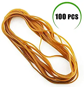 Weoxpr 100 Pcs 8" Large Rubber Bands Trash Can Band Elastic Bands for Office Supply, Trash Can, File Folders, Cat Litter Box