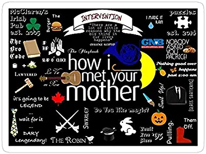 himym, How i met Your Mother Decal Sticker - Sticker Graphic - Auto, Wall, Laptop, Cell, Truck Sticker for Windows, Cars, Trucks