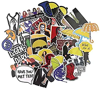 37pcs / Set How I Met Your Mother Stickers Waterproof Stickers Kids Toy Sticker for DIY Luggage Laptop Skateboard Car Decor